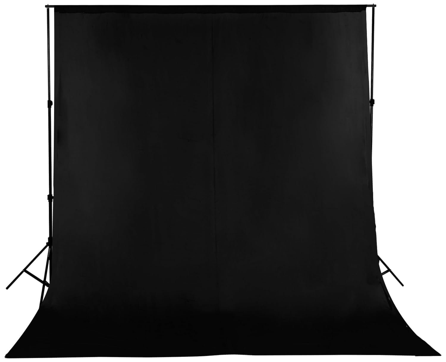 Professional Black Screen Backdrop Cloth (8x12 ft) | Wrinkle Resistant|for Photo & Videography|Photoshoot|Product|Live Streaming|Zoom Meetings|VFX Editing