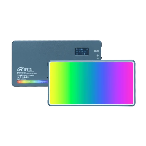 HF-138 Pro RGB Video Light, 21 Modes, 4000mAh, 2500K-9000K, 12watt