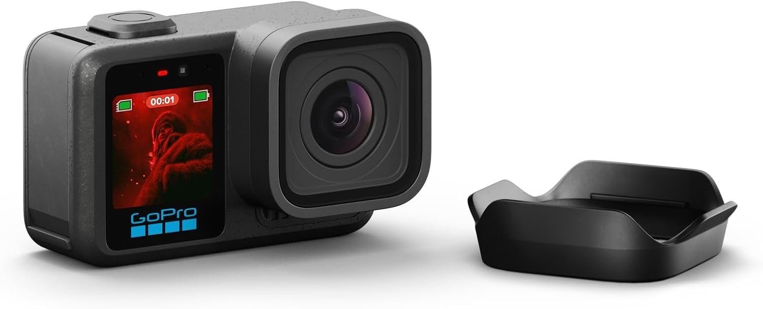 GoPro Mission 1 PRO – Cinematic Waterproof Action Camera with 8K60 Open Gate Video, 50MP Photos, 1" Sensor, HyperSmooth Stabilization, Advance Low Light Performance & New GP3 Processor