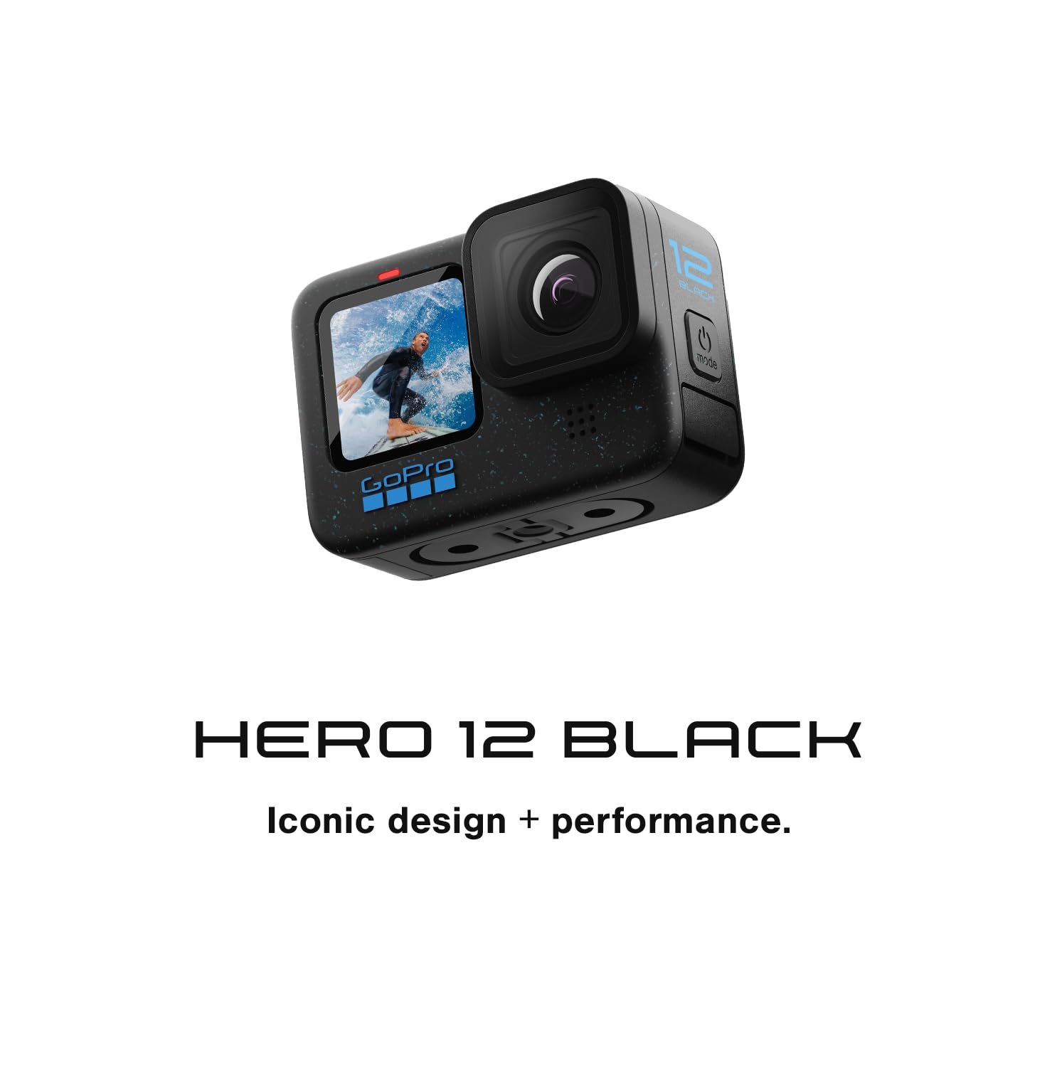 GoPro HERO12 Waterproof Action Camera with Front & Rear LCD Screens, 5.3K60 Ultra HD Video, HyperSmooth 6.0 + AutoBoost, Live Streaming with Enduro Battery