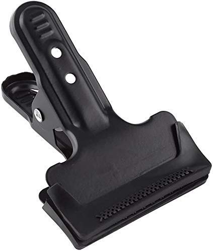 Heavy Duty Metal Spring Clamp Clip for Backdrop Stand, Photography Background, Woodworking & Home Improvement – Strong Black Backdrop Clip for Studio, Canvas, Muslin, Paper (Size- 4.5 Inch)