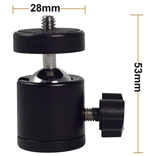 360° Pan 90° Tilt Panoramic Camera Tripod Ball heads Mount for DSLR Camera/Tripod/Monopod/Dolly Slider/Camcorder/Light Stand FOTOBETTER Mini Ball Head with Hot Shoe Mount Adapter and 1/4 Screw Thread 