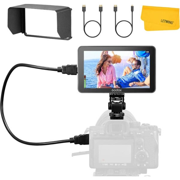 GODOX GM6S 5.5" 4K HDMI Touchscreen Ultrabright On-Camera Monitor