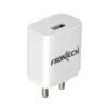 FRONTECH 12W/2.4A Single USB Port Mobile Charger, Comes with V8 Data Cable, Supports Ultra Fast Charging, Quick Charge 3.0, Fuse Protection (0951W, White)