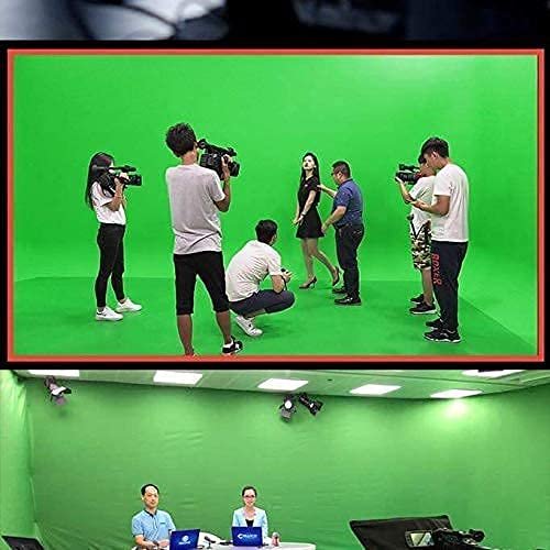 Winsumm 8X12 FT Lekera Green Screen Backdrop Background Curtain Rod Pocket for Photography, Photo-Shoot, Product Photography, Live Streaming
