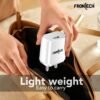 FRONTECH 12W/2.4A Single USB Port Mobile Charger, Comes with V8 Data Cable, Supports Ultra Fast Charging, Quick Charge 3.0, Fuse Protection (0951W, White)