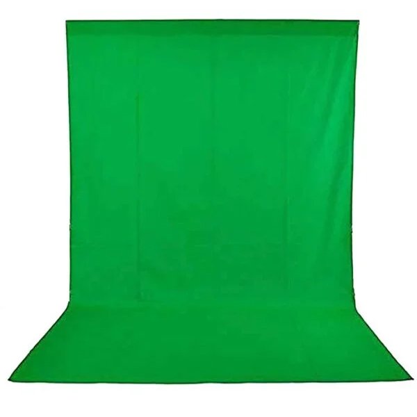 Winsumm 8X12 FT Lekera Green Screen Backdrop Background Curtain Rod Pocket for Photography, Photo-Shoot, Product Photography, Live Streaming