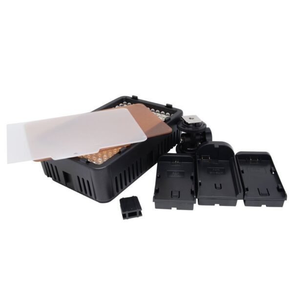 Winsumm LED-168A |Metal Hot Shoe Mount | Dimmable Ultra High Power Panel Digital Camera Video LED Light for All DSLR Video Cameras YouTube Video tiktok Wedding Photography Shooting