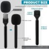 Wireless Handheld Interview Adapter with Foam Windshield - Reduce Wind Noise, Compatible with DJIMic, Wireless GO Transmitter - Plug n Play for Outdoor Interviews & More