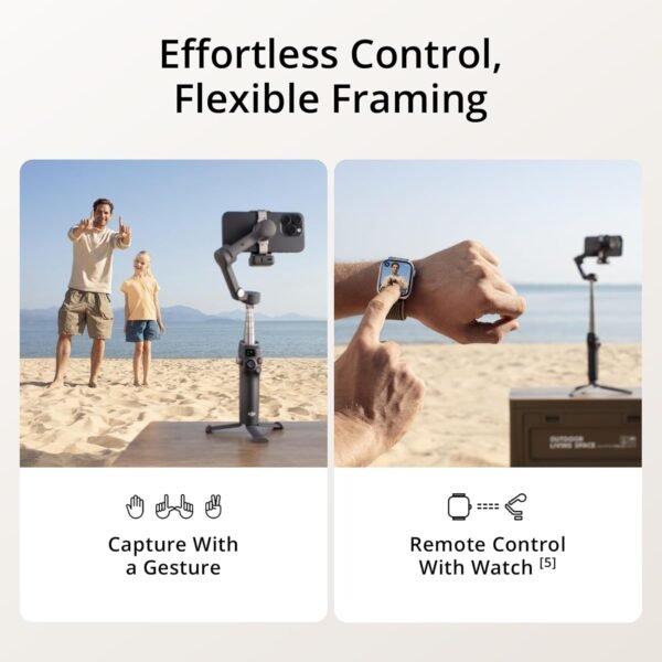 DJI Osmo Mobile 7P Gimbal Stabilizer for iPhone, Android, Native Tracking, Lighting,3-Axis Phone Gimbal