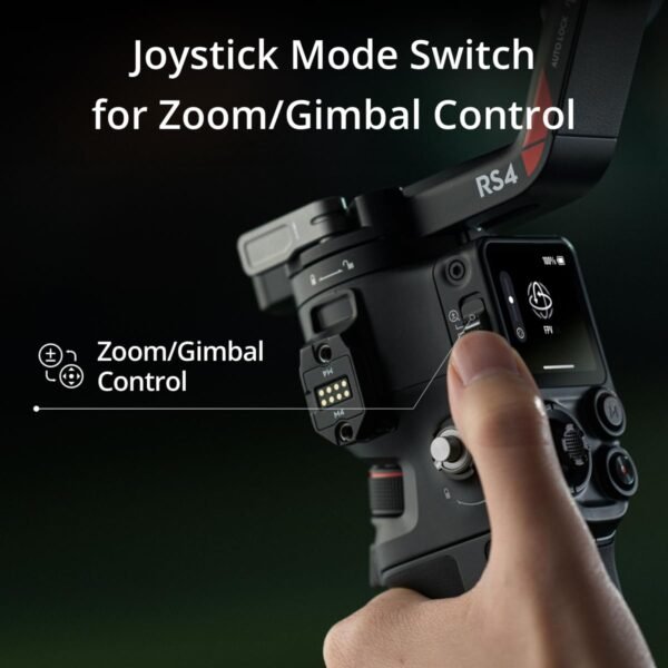 DJI RS 4, 3-Axis Gimbal Stabilizer for DSLR and Mirrorless Cameras Canon/Sony/Panasonic/Nikon