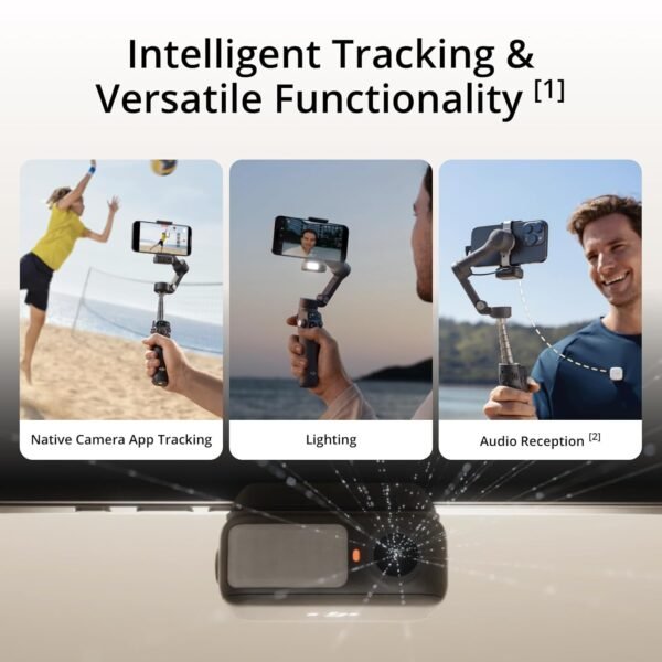 DJI Osmo Mobile 7P Gimbal Stabilizer for iPhone, Android, Native Tracking, Lighting,3-Axis Phone Gimbal
