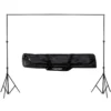 Winsumm Green White Black Screen Backdrop with Stand, 8FT X 12FT Wide Green Screen Backdrop with 9 FT x 12 FT Wide Photo Backdrop Stand, Photo Backdrop Stand Kit Include Carry Bag