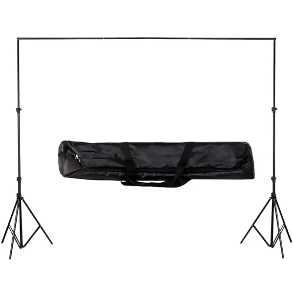 Winsumm Green White Black Screen Backdrop with Stand, 8FT X 12FT Wide Green Screen Backdrop with 9 FT x 12 FT Wide Photo Backdrop Stand, Photo Backdrop Stand Kit Include Carry Bag