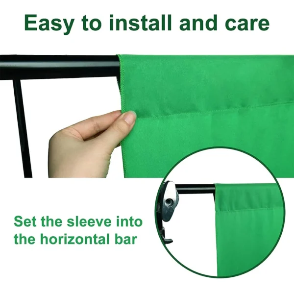 Winsumm Green White Black Screen Backdrop with Stand, 8FT X 12FT Wide Green Screen Backdrop with 9 FT x 12 FT Wide Photo Backdrop Stand, Photo Backdrop Stand Kit Include Carry Bag