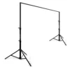 Winsumm Green White Black Screen Backdrop with Stand, 8FT X 12FT Wide Green Screen Backdrop with 9 FT x 12 FT Wide Photo Backdrop Stand, Photo Backdrop Stand Kit Include Carry Bag