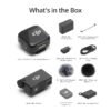 DJI Mic Mini (2 TX + 1 RX + Charging Case), Ultralight, Detail-Rich Audio, 48h Use, Noise Cancelling, Automatic Limiting, Wireless Microphone for Camera/iPhone/Android, Vlog, Streaming, Black