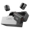 DJI Mic Mini (2 TX + 1 RX + Charging Case), Ultralight, Detail-Rich Audio, 48h Use, Noise Cancelling, Automatic Limiting, Wireless Microphone for Camera/iPhone/Android, Vlog, Streaming, Black