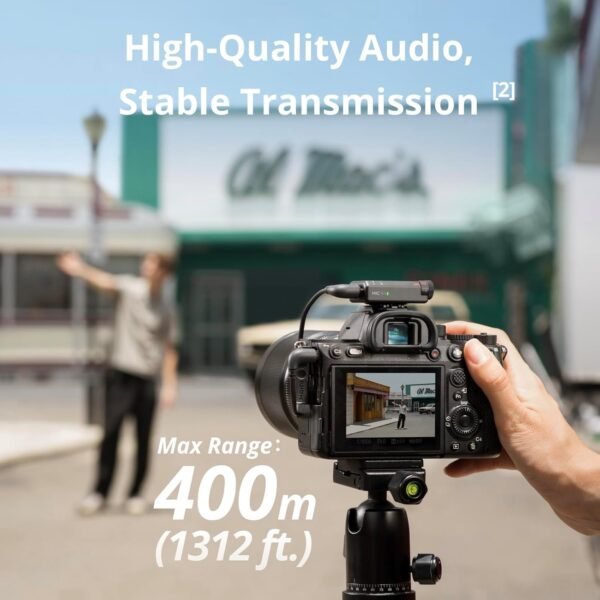 DJI Mic Mini (2 TX + 1 RX + Charging Case), Ultralight, Detail-Rich Audio, 48h Use, Noise Cancelling, Automatic Limiting, Wireless Microphone for Camera/iPhone/Android, Vlog, Streaming, Black