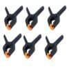 Winsumm 6 PCS Photography Backdrop Support Spring Clamp 4.3″/11cm for Background Muslin, Canvas, Paper, Chromakey Screen, Heavy Duty Clip, Photo Studio, Backdrops Backgrounds Woodworking