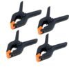 Winsumm 4 PCS Photography Backdrop Support Spring Clamp 4.3"/11cm for Background Muslin, Canvas, Paper, Chromakey Screen, Heavy Duty Clip, Photo Studio, Backdrops Backgrounds Woodworking