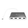 j5create USB-C to 4 Port HDMI Adapter Hub- Multi Monitor Splitter - Support 4 1080p 60Hz Displays - Compatible with Type-C MacBook and Windows Laptop (JCA366)
