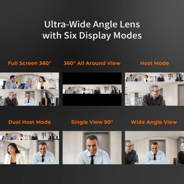 J5create 360 All Around Conference Webcam for Huddle Rooms - Full HD 1080p video playback @ 30 Hz Model: JVCU360