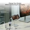 j5create USB-C to 4K HDMI Adapter with Power Delivery, Supports 4K UHD Video, Passthrough Power up to 100W for Connected Devices, Compatible with MacBook, iPad, Smartphone, Laptop (JCA152)