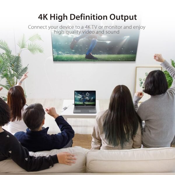 j5create USB Type-C to HDMI Adapter- 3840 x 2160 @ 60Hz | HDMI 1.4 4K @ 30 Hz to 4K @ 60 Hz | Adapter Compatible with MacBook, Chromebook, Tablet or PC (JCA153G)