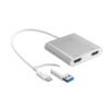 j5create USB-C to Dual HDMI Multi-Monitor Adapter with USB Type-A convertor | 4K + 2K | Compatible with Windows and Mac (JCA365)