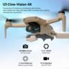 717k2+G7fbL._SL1500_ IZI Brephos Mini Nano Drone, Premium Drone with Camera 4K Professional, 48MP Ultra HD Lens, Starlight Night Vision, 3-Axis SteadyFrame Stabilizer, 3 x 3000mAh Long Flight, <249g Featherweight, 20km Range